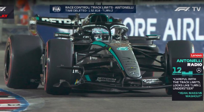 У Антонелли удаляют 1:32.818