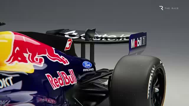 Заднее «макарена»-антикрыло Red Bull крупным планом